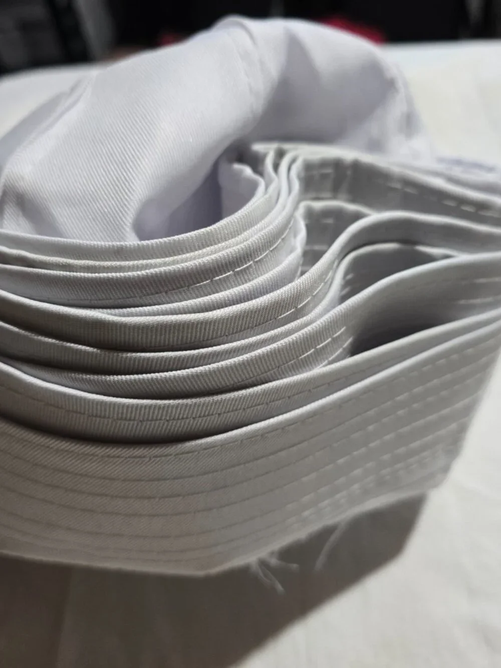 10-Pack White Sailor Caps - Costume Party Hats - 100% Polyester - NWT
